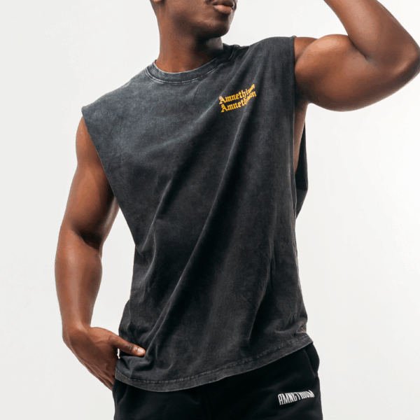 SLEEVELESS WASHED BLACK
